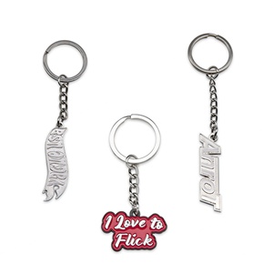 Factory Supplie Car Metal Chain Maker Custom Engraved Key <b>Ring</b> Blank Stainless Steel Keychain - Product Image 1