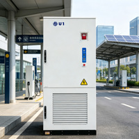 Système de stockage d'énergie U1 ESS 261 kWh à refroidissement liquide LiFePO4 BESS 125 kW 214 Ah 8000 cycles, hybride solaire industriel, hors réseau/sur réseau, protection IP55