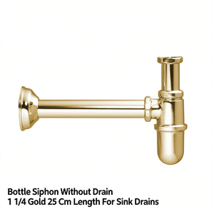 Siphon de bouteille sans vidange 1 1/4 or 25 cm de longueur pour éviers - Product Image 3
