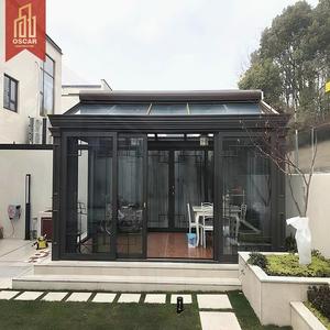 Moderna Terraza Acristalada Independiente <span class=keywords><strong>de</strong></span> Aluminio para las Cuatro Estaciones <span class=keywords><strong>con</strong></span> Aislamiento Acústico y Térmico, <span class=keywords><strong>Cristal</strong></span> Templado, para Patio o Jardín - Product Image 1