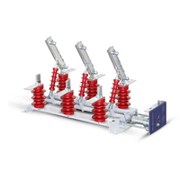 Sectionneur AC haute tension intérieur GN19-12 12 kV, isolateur tripolaire pour appareillage de distribution électrique