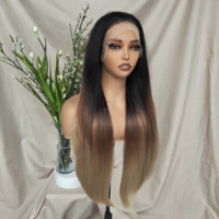 KEMY HAIR Perruques synthétiques à dentelle pour tissage bouclé coloré, pré-épilées, en fibre résistante à la chaleur, dentelle transparente frontale complète 13*6, pour femmes noires