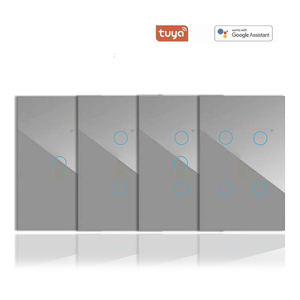 Interrupteur d'éclairage intelligent Interrupteur Wifi 2 gangs American Standard Inteligente Interrupteurs muraux pour la maison intelligente - Product Image 6