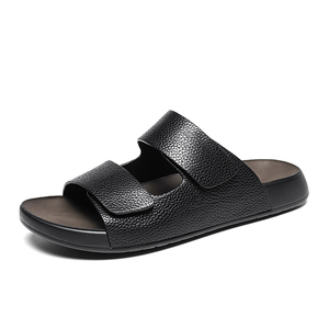 Nuevas Sandalias de Cuero Genuino para Hombre en Oferta, Sandalias Casuales de Piel de Vaca, Zapatillas de Verano para la Playa, Marca Famosa - Product Image 5