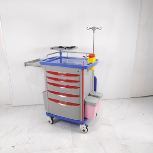 Vente flash : Chariot d'urgence hospitalier avec tiroirs pour l'anesthésie, multifonctionnel pour les soins infirmiers et la distribution de médicaments - Product Image 1