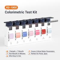 Analizador Rápido y Preciso, Kit de Prueba Colorimétrica, Monitor de Calidad del Agua, Probador Multiparámetro de 7 Parámetros para Piscina y Spa