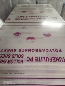 Panel de Policarbonato Transparente de 6 mm, 4 pies <span class=keywords><strong>x</strong></span> 8 pies, Lámina Hueca para Invernadero, Lámina Comercial Resistente a los Rayos UV para Jardín, para América del Norte - Product Image 2