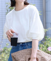 T-shirt ample d'été pour femme à épaules tombantes et manches bouffantes, col rond décontracté, en coton oversize, style Y2K streetwear pour le quotidien