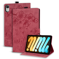 Étui portefeuille en cuir PU à motif floral de fleurs de cerisier pour tablette Xiaomi Redmi Pad Pro 12.1 Poco 5G M1 2025