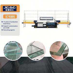Machine à bord droit en verre vertical automatique certifiée CE 11 moteur 380V 24.5kW 3-25mm épaisseur de verre polissage de bord en verre - Product Image 1