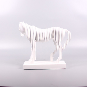 Statue de petit Animal de Style abstrait, Sculpture de cheval moderne, ornements en résine pour la décoration de la maison, <span class=keywords><strong>tendance</strong></span> <span class=keywords><strong>2022</strong></span> - Product Image 5