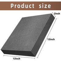 Insert en mousse de polyuréthane (PU) noire haute résistance pour l'organisation des outils dans une boîte à outils