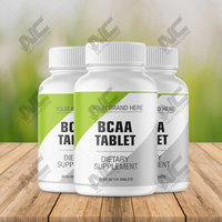 Tabletas de BCAA, Suplemento Dietético, 60 Tabletas, Apoyo al Crecimiento Muscular, Certificado GMP, Marca Privada Disponible, Para Todos los Adultos