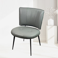 Chaise de salle à manger ergonomique moderne avec siège rembourré doux et pieds fins durables, chaise d'appoint élégante et rembourrée pour la maison et les restaurants