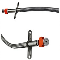 Tuyau d'arrosage automatique en acier inoxydable, flexible, durable, en métal, pour plafond suspendu, système d'arrosage automatique, DN25