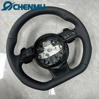 Volant de voiture en cuir pour Audi Q3 Q5 A3 S3 S8 R8 S6 S7 A4 A5 A6 A7 2014 2015 2013 S-Line Sport à fond plat – Vente directe usine
