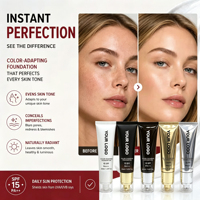 SPF 15 Hyaluronic Vitamin E Ph Color Changing Foundation CC BB Cream Pelembab Krim Tabir Surya Pewarna Kulit Foundation Makeup