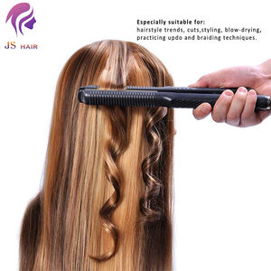 Peluquería entrenamiento pelucas corte <span class=keywords><strong>de</strong></span> pelo maniquí multicolor hermosa cabeza <span class=keywords><strong>de</strong></span> maniquí sonriente práctica <span class=keywords><strong>de</strong></span> enseñanza muñeca simulada - Product Image 3