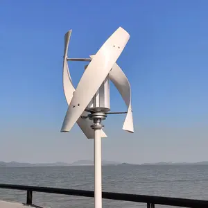 Generator angin vertikal turbin angin, Generator angin 2kw 3kw 1200w 1500w dengan Panel surya untuk sistem energi surya grosir