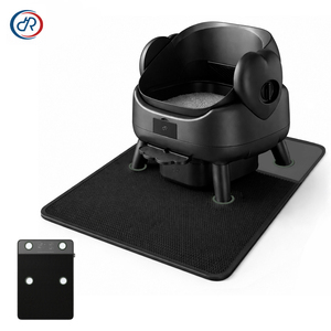 Tapis anti-éclaboussures premium personnalisé pour litières automatiques, conception innovante à 4 trous avec verrouillage des pattes, tapis <span class=keywords><strong>double</strong></span> couche en nid d'abeille pour chat - Product Image 1