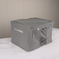 2 paquets de sacs de rangement pliables en tissu non tissé, en acier, pour vêtements, literie, grande capacité, carrés, écologiques, pour le rangement à domicile