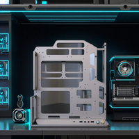 Socooler kasual Installers SOC-A-360-Y aluminium Mid Tower casing komputer Gaming jendela Panel samping pendingin ganda ATX