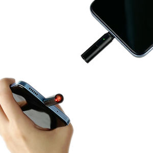 Sac <span class=keywords><strong>tendance</strong></span> 2024 Blow air fire USB type-<span class=keywords><strong>c</strong></span> personnalité dames et hommes métal électronique allume-cigare lanière de téléphone portable - Product Image 2