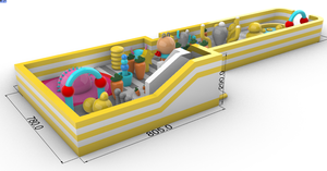 Parque de Atracciones inflable para niños, castillo hinchable, casa hinchable para saltar, tierra divertida, gran ciudad en alquiler - Product Image 5