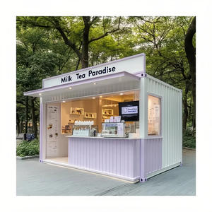 Area panoramica negozio Mobile in acciaio contenitore caffè casa e latte stallo di tè per alberghi o uffici - Product Image 2