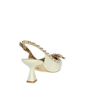 Gold & Gold Donna Slingback <b>Pump</b> GD238 Nero Heel Pointed Toe - Product Image 3