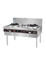 Cuisinière Professionnelle avec Four et Brûleurs, Équipement de Restaurant, Brûleur à Wok Chinois, Fourneau à Gaz pour Cuisine Commerciale