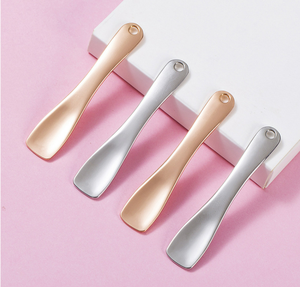 DF314 - Espátula Cosmética de Metal Dorado, Cuchara para Mascarillas Faciales, Herramienta de Maquillaje de Aleación de Zinc - Product Image 5