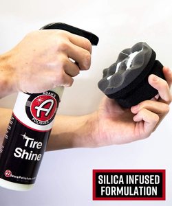 Spray para Brillo de Neumáticos Adam con Aplicador, Limpiador de Ruedas, Revestimiento Cerámico, Cera para Autos, Protección para Neumáticos - Product Image 3