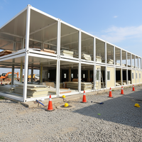 Maison préfabriquée TOPPRE en conteneur, location, structure en acier modulaire en PVC, panneau sandwich de 20 pieds, maison moderne, hôtel en conteneur détachable