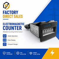 Compteur électromagnétique à 6 chiffres LY-06 (plastique ABS noir) pour copieurs, consoles de jeux, distributeurs automatiques