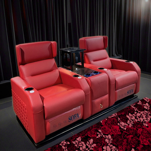Moderne Confortable Multifonctionnel Électrique Inclinable Canapé Chaise En Cuir Véritable Home Cinéma Meubles Hôtel Théâtre Meubles - Product Image 1