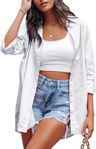 Yiwu blus pabrik penjualan langsung blus wanita lengan panjang simpel & kemeja mode nyaman kemeja untuk wanita blus putih - Product Image 6