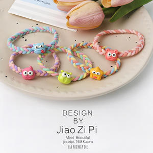 Divertido y Lindo Coletero con Ojos Grandes de Monstruo, Coletero Simple para Cola de Caballo Alta, Accesorio para el Cabello Dulce, Hecho a Mano, de Plástico/Resina, para Fiestas de Joker - Product Image 4