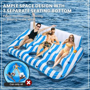 Gommone Gonfiabile Ecologico in PVC per 3 Persone con Cuscini Integrati - Ideale per l'Estate - Product Image 3