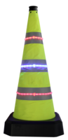 Vente chaude cône de route pliant cône de route solaire lumière 28 pouces cône de route
