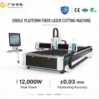 Mesin Pemotong Laser Fiber Meja Tukar Mklaser untuk Logam AI Cypcut Rel Pemandu Hiwin 3kW/6kW/12kW IPG Raycus Max Laser