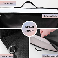 OEM sac de protection étanche personnalisé pour porte-clés sac pour ordinateur portable grand sac Faraday bloquant le signal pour documents sac ignifuge pour documents