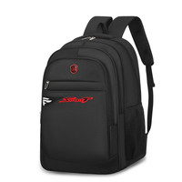 Sac à dos multifonctionnel de luxe à double fermeture éclair, personnalisé pour ordinateur portable, étanche, en polyester Oxford, avec port USB