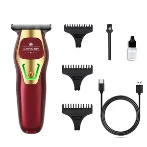 New Age Cordless Rechargeable T shape Blade Men Mini Hair Trimmer Portable Barber Clipper For Family