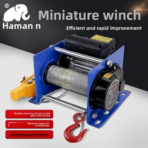 <strong>Small</strong> <strong>Electric</strong> Winch Mini <strong>Hoist</strong> 1t ATV/UTV Use Steel Wire Rope 30m Lifting Height Wireless Remote 220V German-Style - Product Image 5