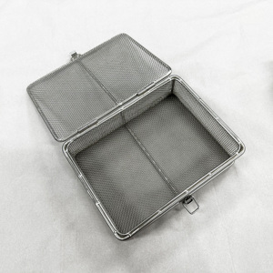 Cestello in acciaio inox 304 per la pulizia del cestello per la disinfezione in acciaio inox con coperchio - Product Image 3