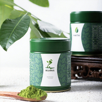 Boîtes en fer blanc rondes hermétiques de qualité alimentaire RTS 60*60/68/105mm, vides, 30g 40-50g, pour café, matcha en poudre, emballage alimentaire