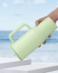 Vente en gros de gobelets de voyage en acier inoxydable de 40 oz à double paroi anti-fuite pour <span class=keywords><strong>le</strong></span> camping en plein air avec paille pliable - Product Image 5