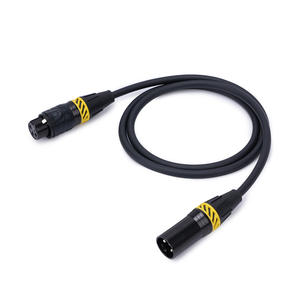Wasserdichter IP65 <span class=keywords><strong>XLR</strong></span>-Stecker Gold 3-polig Buchse Kupferleiter Folienabschirmung Audio-Mikrofon Video KESHI - Product Image 1