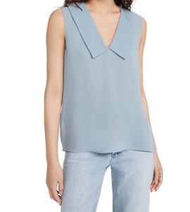 New Style Spring Wear beliebteste schöne koreanische Mode Top ärmellose Office Wear Bluse für elegante Dame - Product Image 6